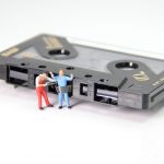 cassette, caught, miniature figures