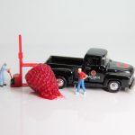 loading, raspberry miniature figures, truck