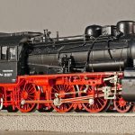 steam locomotive, person locomotive, model