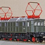 model train, electric locomotive, e17