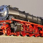 steam locomotive, model, model train
