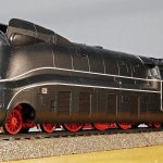 steam locomotive, model, current line