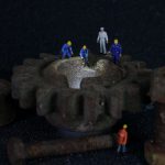 industry, mechanics, miniature figures